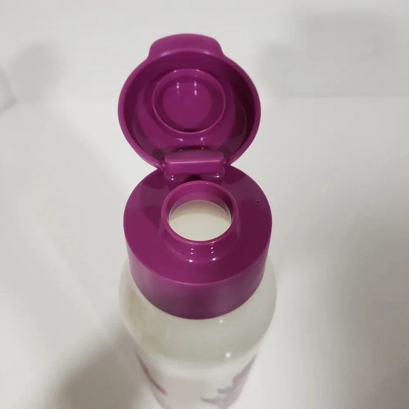 Tupperware Hummingbird Eco Water Bottle  with Flip Top,Purple/Pearlescent White. - Picture 3 of 4
